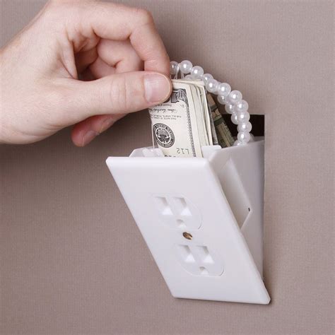 fake electrical box|electrical outlet wall safes.